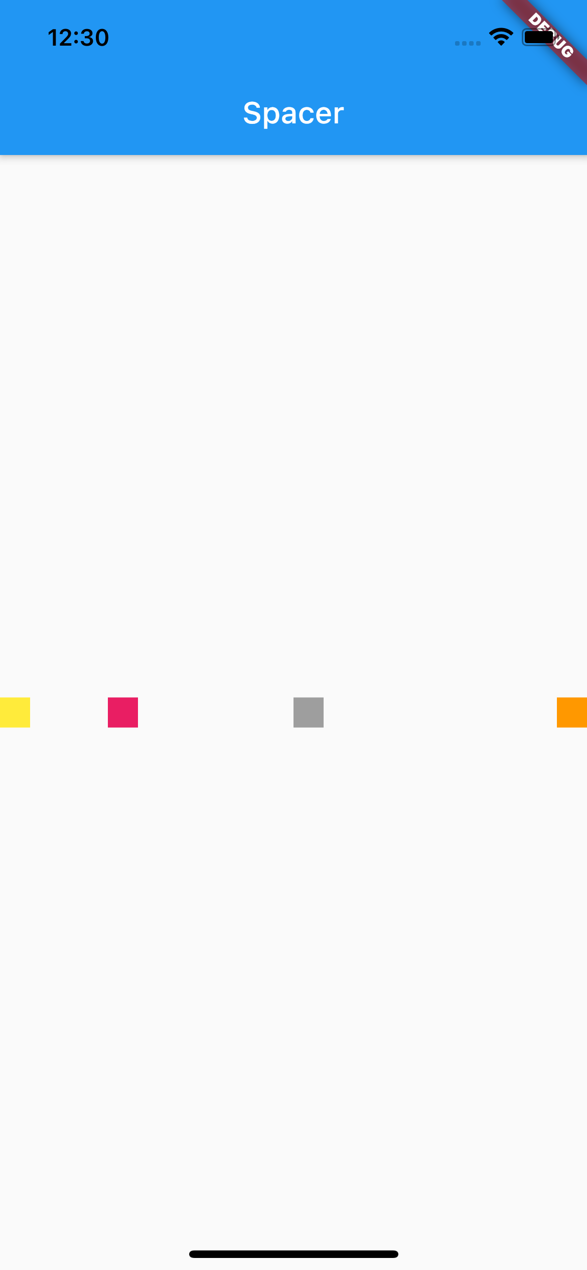  flutter spacer widget 